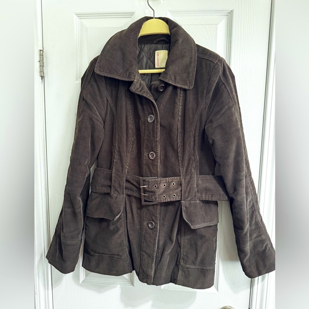 Smart Set Dark Brown Corduroy Coat